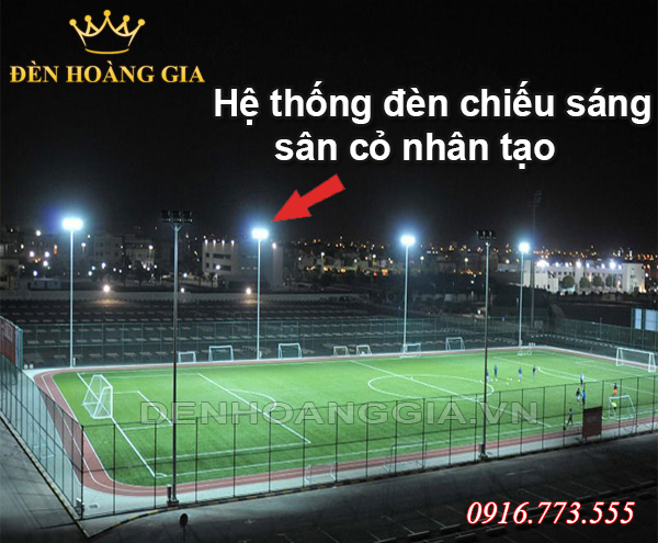 Hệ thống đèn chiếu sáng sân cỏ