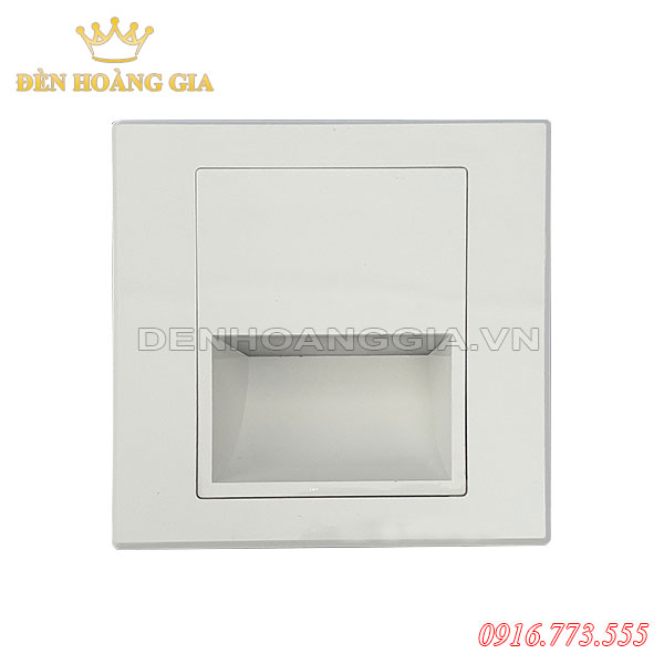 Đèn led chân cầu thang 1.5w HGA-ACT01 (Mặt trắng - Trong nhà)