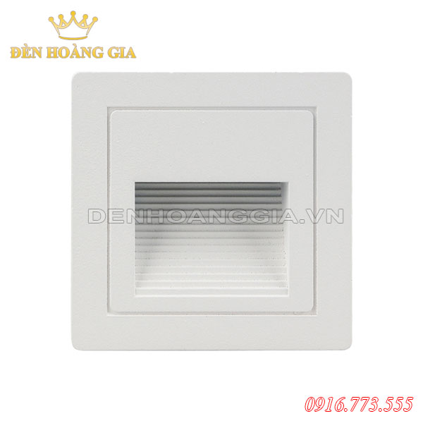 Đèn led chân cầu thang 3w HGA-ACT10 (Mặt trắng - Ngoài trời)