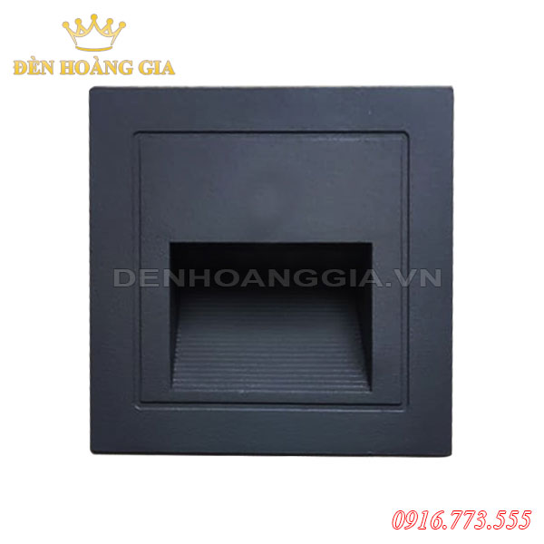 Đèn led chân cầu thang 3w HGA-ACT11 (Mặt đen - Ngoài trời)