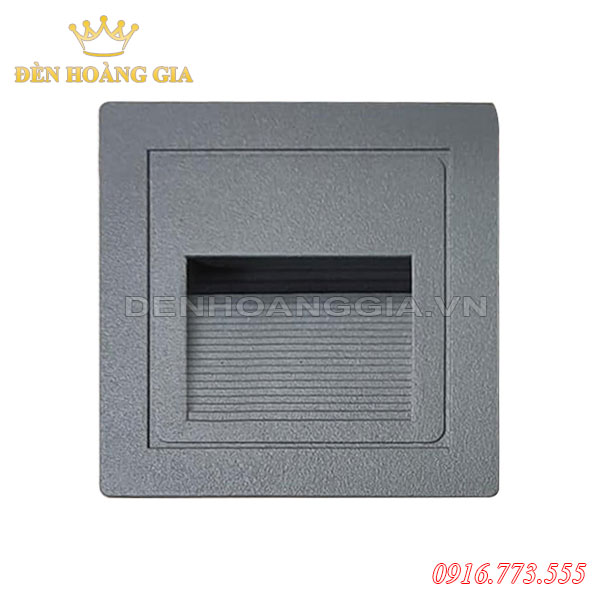 Đèn led chân cầu thang 3w ROLUX-ACT12 (Mặt ghi - Ngoài trời)