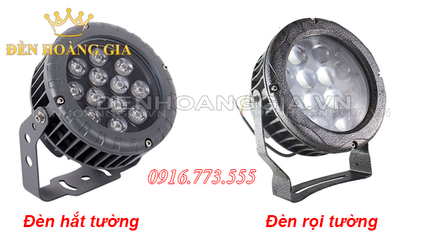 Đèn rọi tường và đèn hắt tường