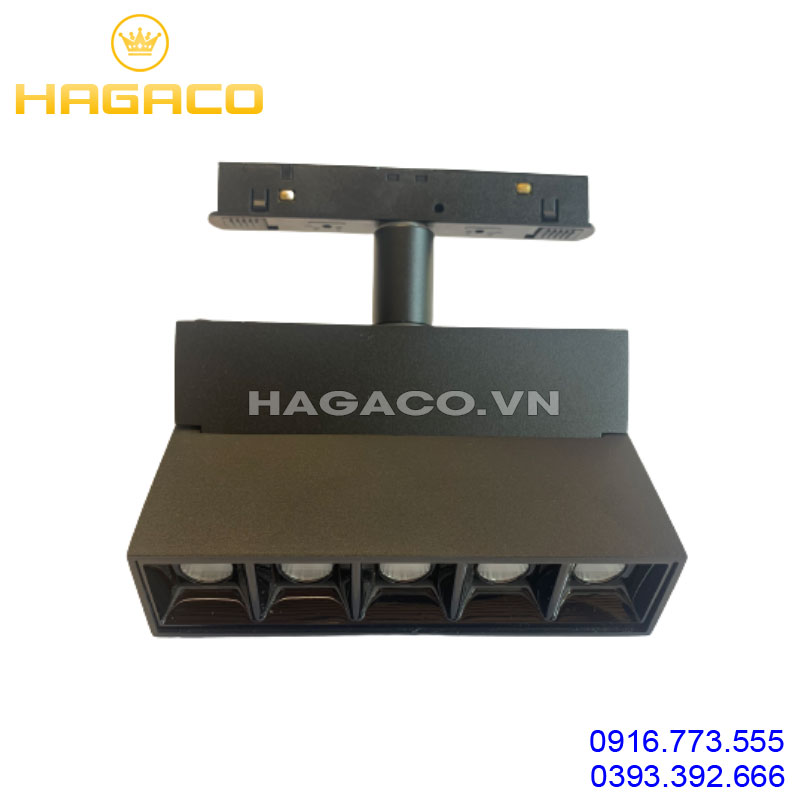 Đèn led ray nam châm chiếu điểm chiếu rọi gập xoay 360 độ 12w