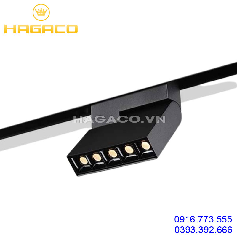 Đèn led ray nam châm chiếu điểm chiếu rọi gập