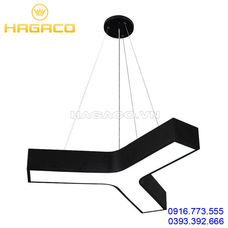 Đèn led thả văn phòng sao 3 cánh D600