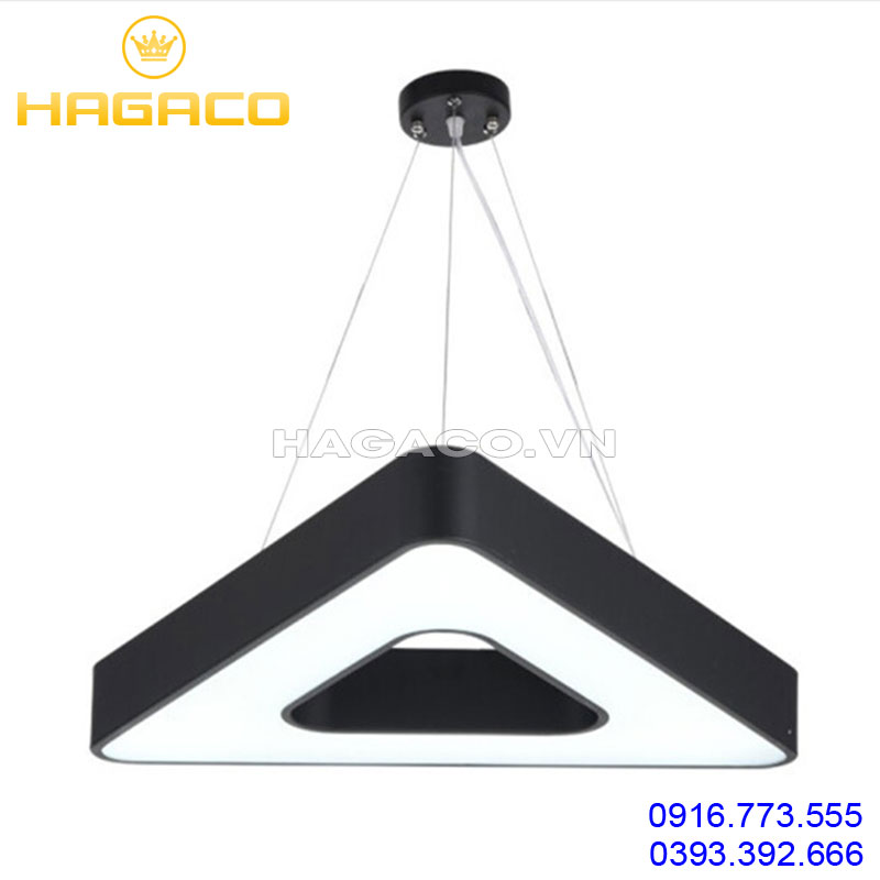 Đèn led thả văn phòng tam giác dạng viền D600