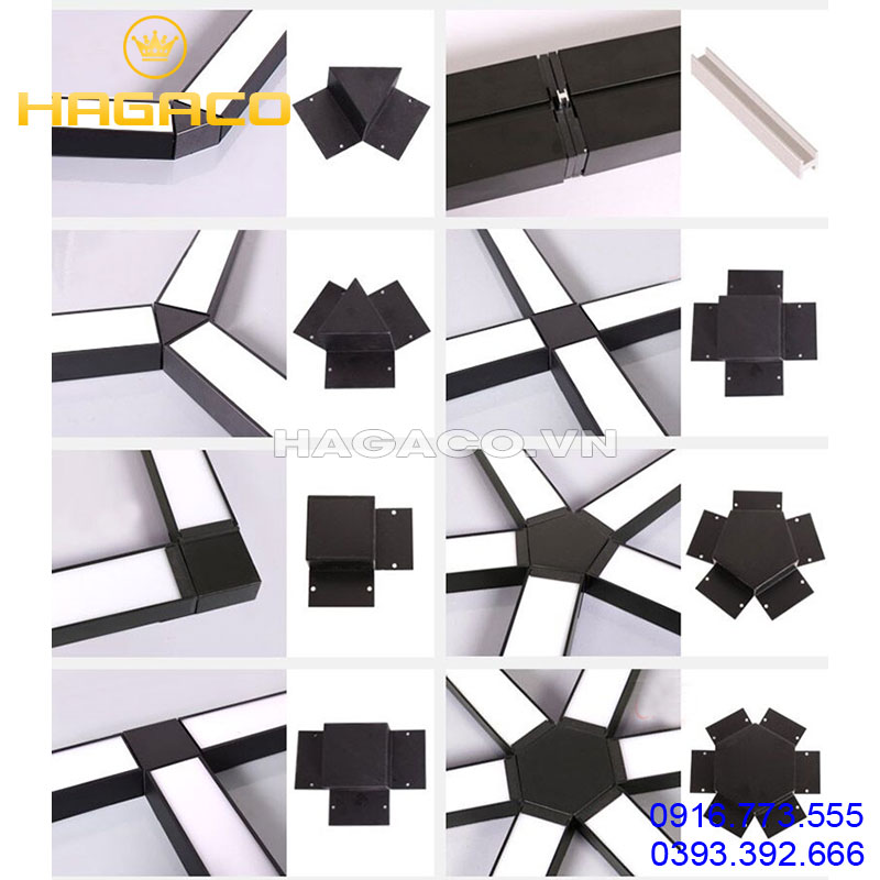 Bộ phụ kiện nối đèn led thanh thả văn phòng