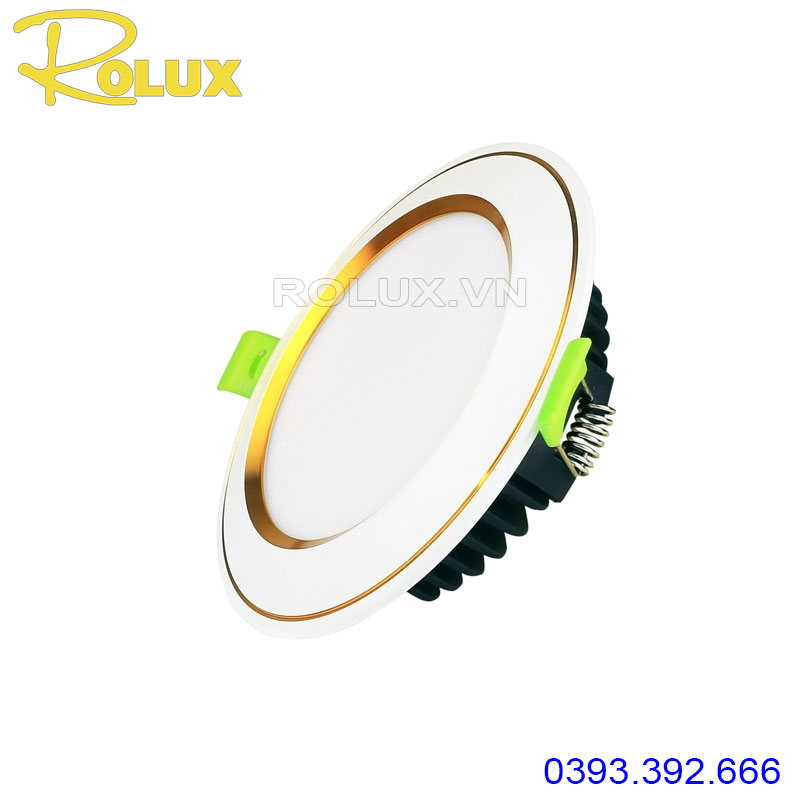 Đèn led âm trần mặt cong DOB Kingeco viền vàng