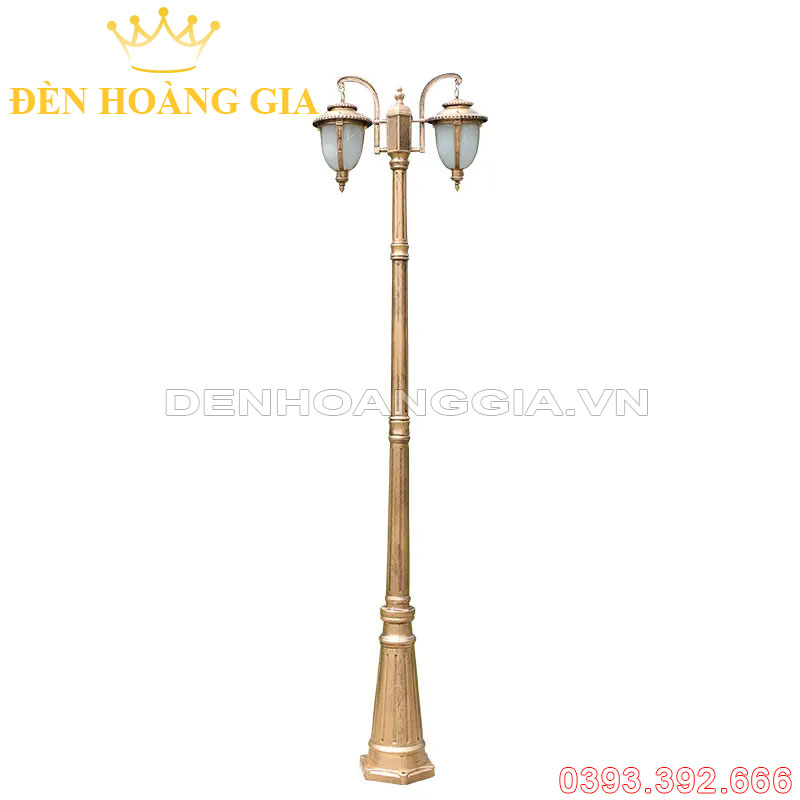 Đèn led trụ sân vườn cao 2 bóng Rolux-TSV2B10