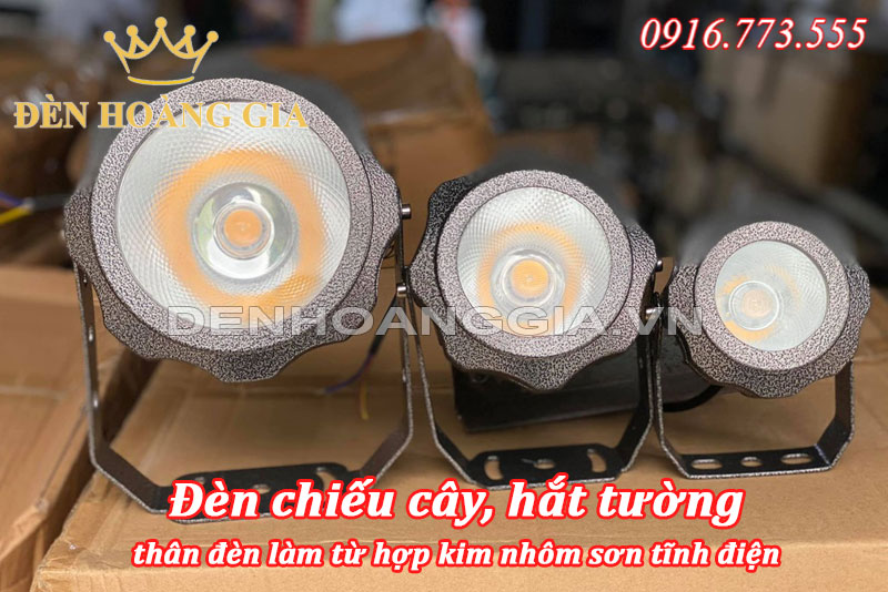 Đèn led chiếu cây hắt tường ngoài trời chống nước làm từ hợp kim nhôm sơn tính điện chắc chắn