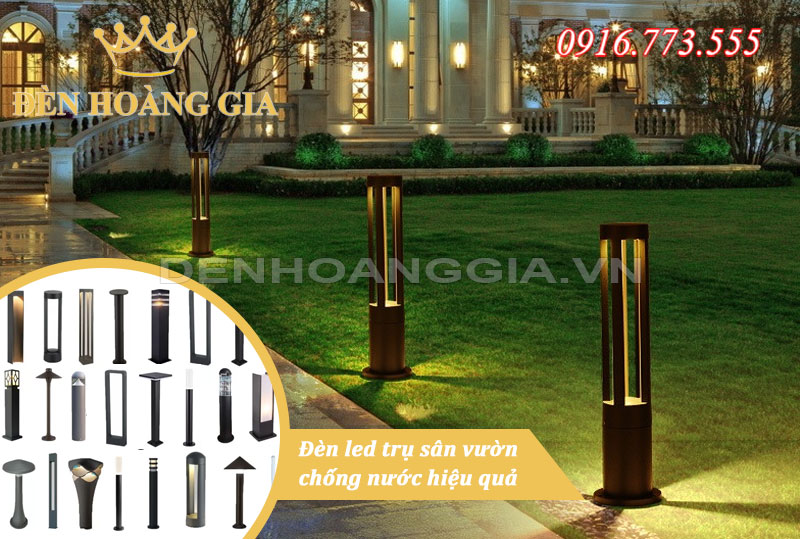 Đèn led trụ sân vườn ngoài trời chống nước