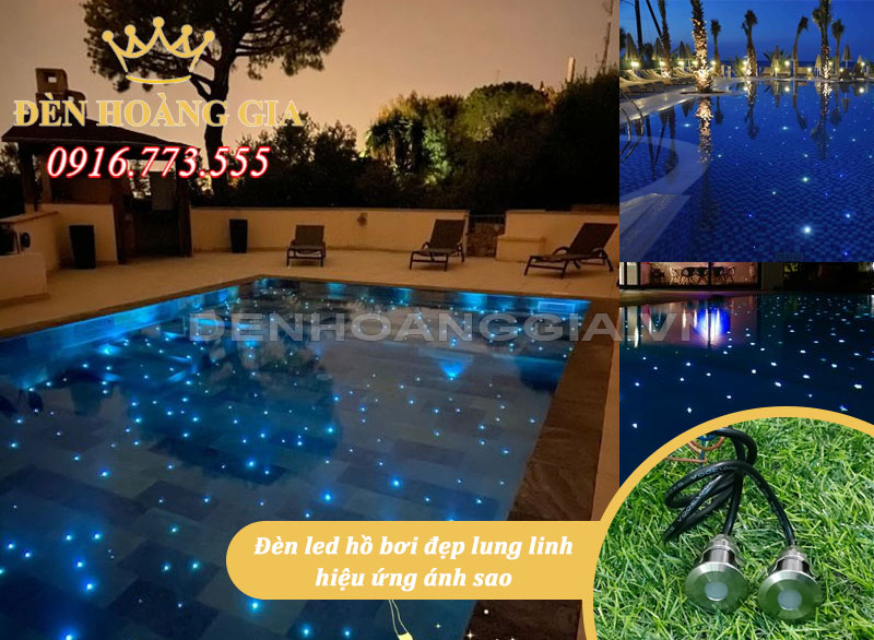 Đèn led hồ bơi mini tạo hiệu ứng sao