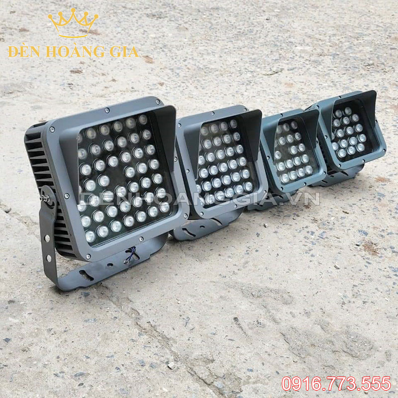 Đèn led chiếu cây chiếu cột vuông có mũ