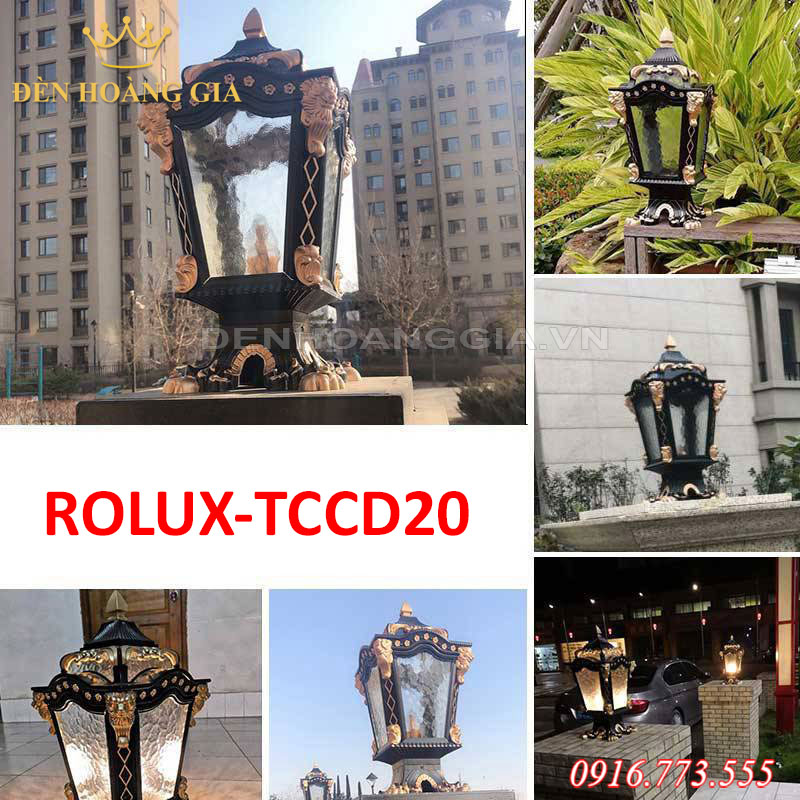 Đèn trụ cổng nhôm yên tâm lắp đặt và sử dụng ngoài trời