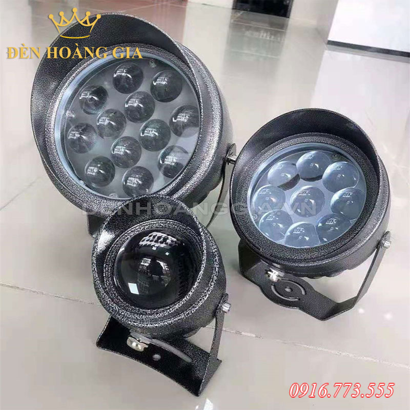 Đèn led rọi cột hình tròn có mũ