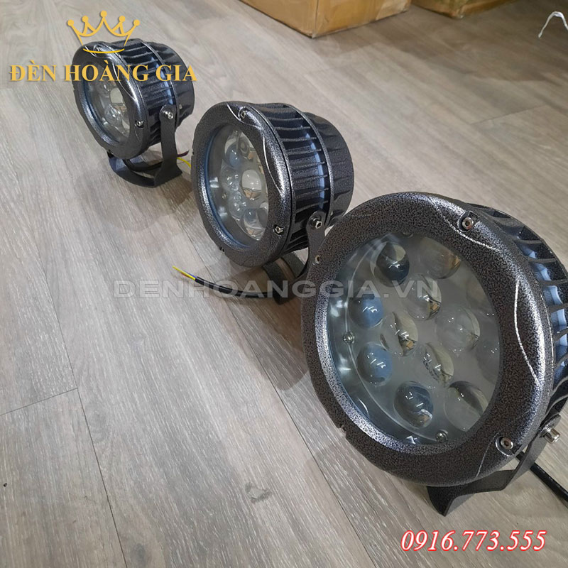 Đèn led rọi cột hình tròn không mũ