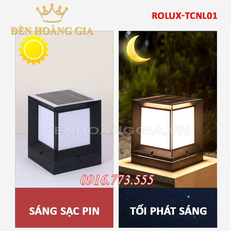 Đèn trụ cổng tường rào ROLUX-TCNL01