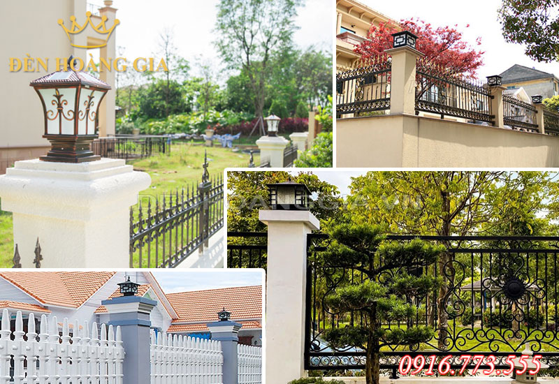Lắp đèn trụ cổng cho tường rào