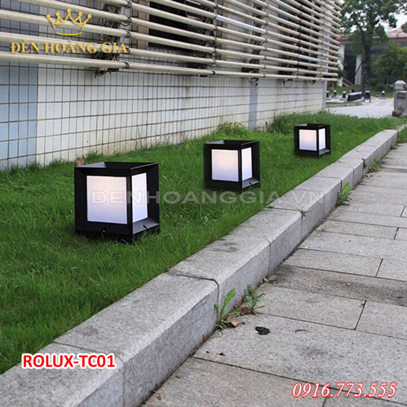 Đèn led trụ Rolux-TC01 chiếu sáng lối đi sân vườn