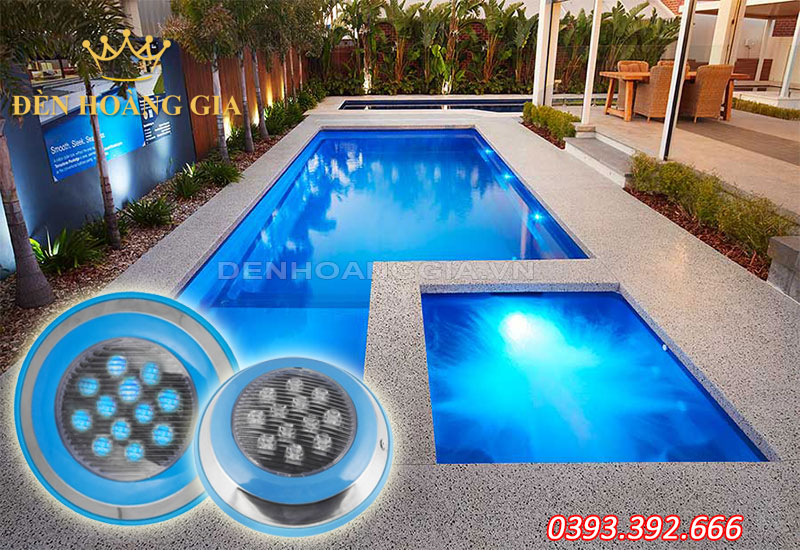 Lắp đèn chiếu sáng dưới nước cho hồ bơi