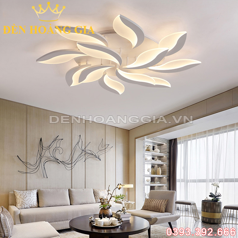 Đèn led mâm mica 12 cánh Rolux-MMC12C2013