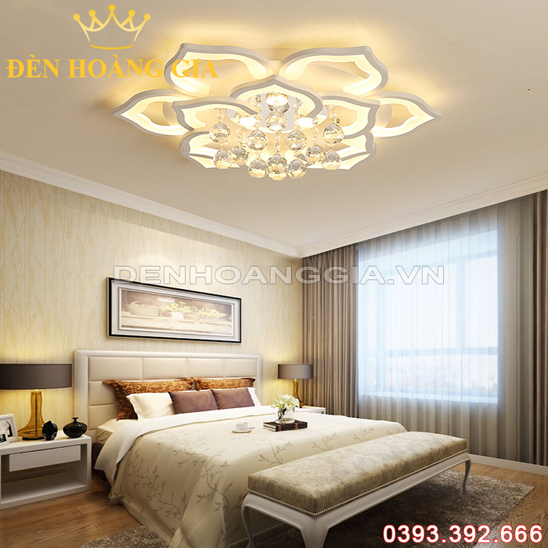 Đèn led mâm mica 12 cánh Rolux-MMC12C2042