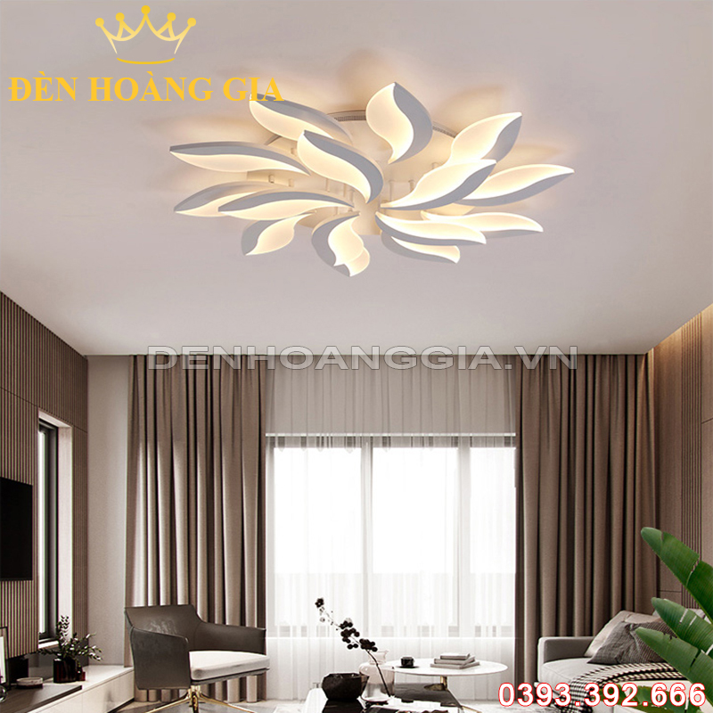 Đèn led mâm mica 15 cánh Rolux-MMC15C2013