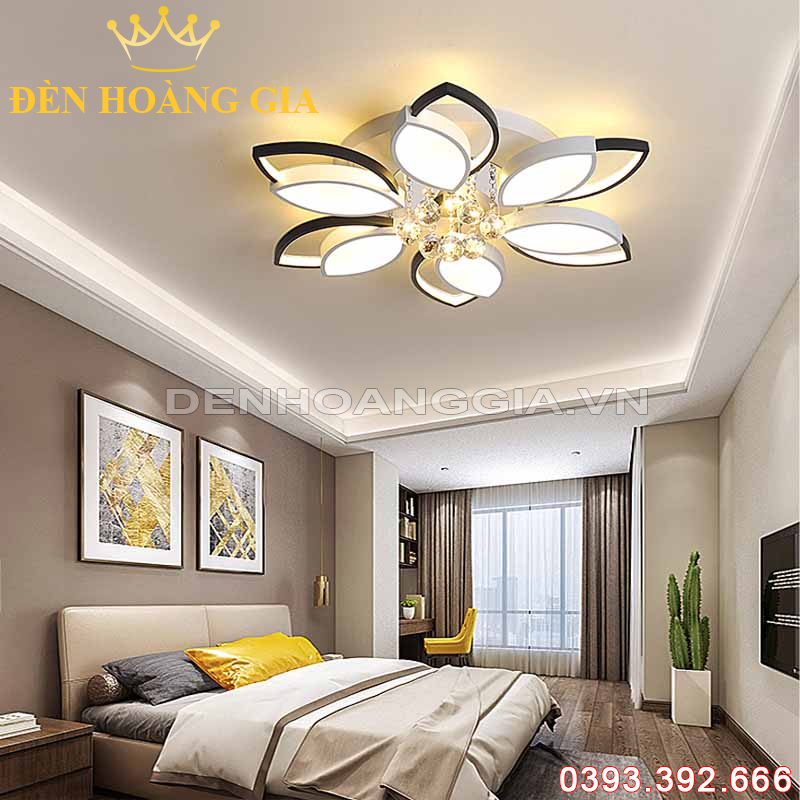 Đèn led mâm mica 6 cánh Rolux-MMC6C2052