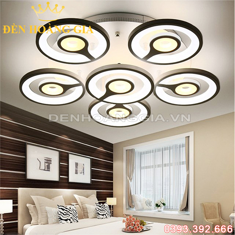 Đèn led mâm mica Rolux-MMC2047