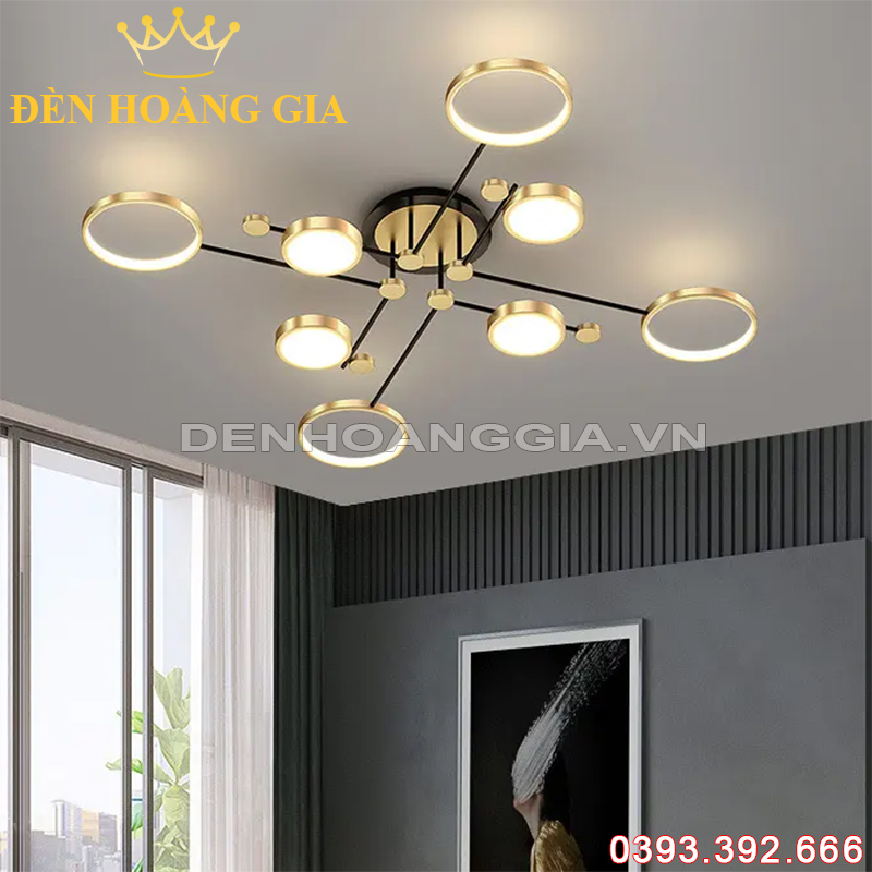 Đèn led mâm mica Rolux-MMC8BDC1097