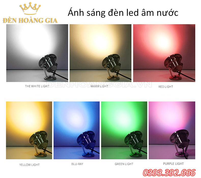 Ánh sáng đèn led âm nước chiếu điểm