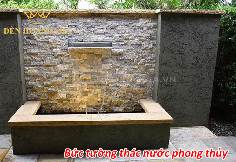 Bức tường thác nước phong thủy