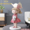 Đèn bàn Decor Búp bê Hồng Rolux-DBBBH