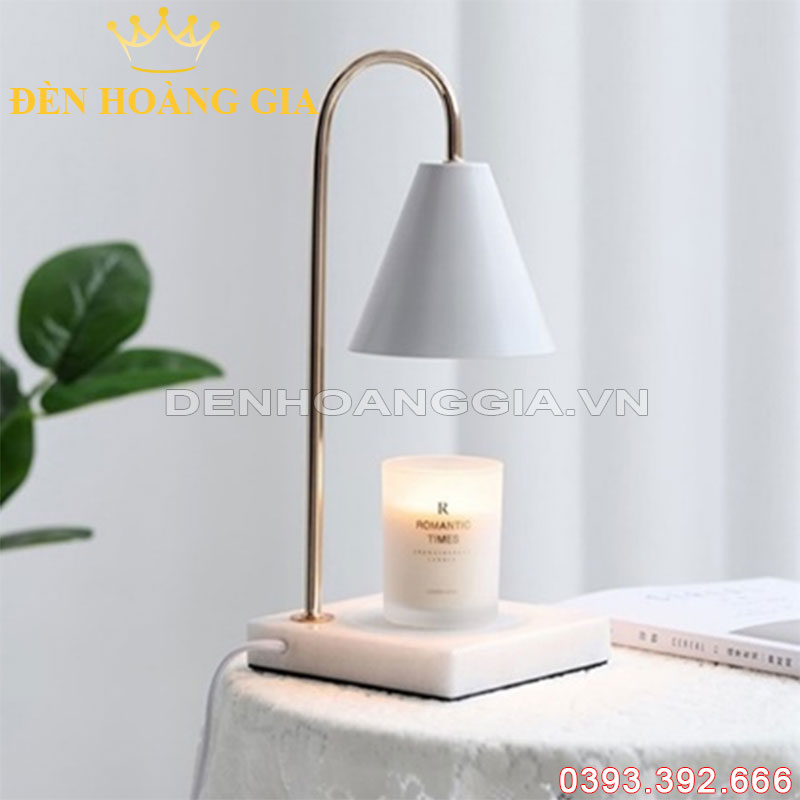 Đèn bàn Đốt nến Trắng Rolux-DBDN2321WH