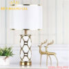 Đèn bàn trang trí hiện đại Gốm trắng Rolux-DB1929WH