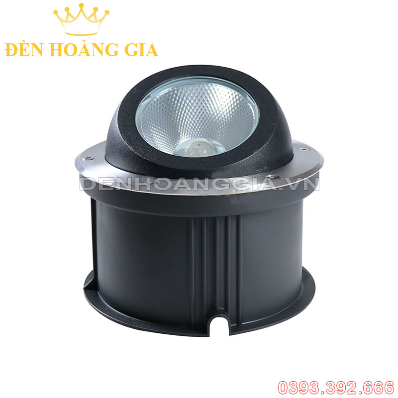 Đèn led âm đất chỉnh hướng góc lớn COB