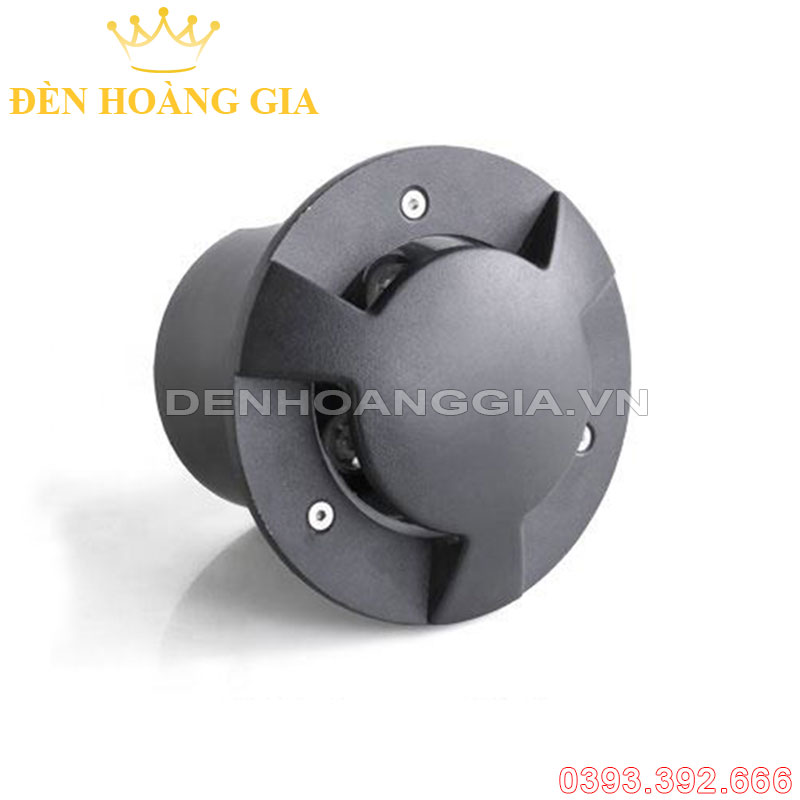 Đèn led âm đất hắt ngang 3 hướng
