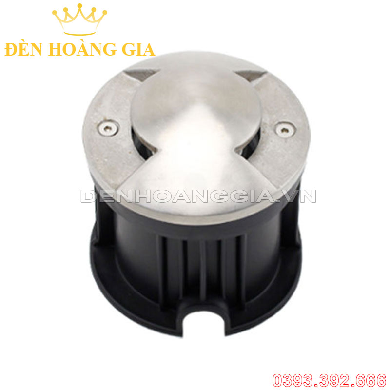 Đèn led âm đất hắt ngang Inox 2 hướng
