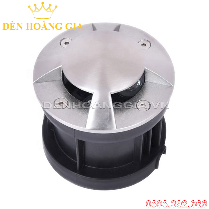 Đèn led âm đất hắt ngang Inox 4 hướng