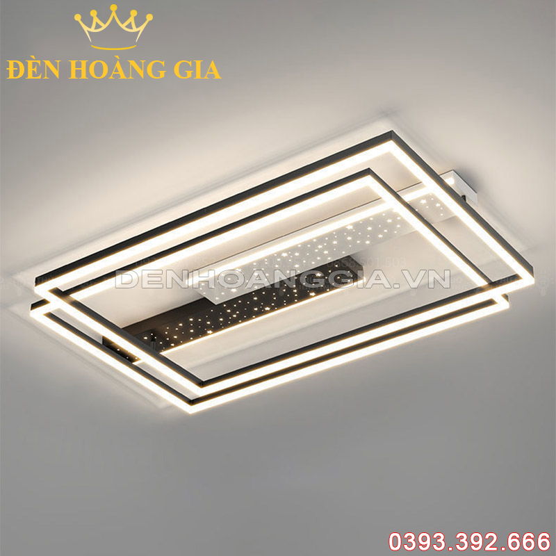 Đèn led mâm Chữ nhật Rolux-DMOTX21100