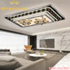 Đèn led mâm Chữ nhật Sao pha lê Rolux-DMOTS9334