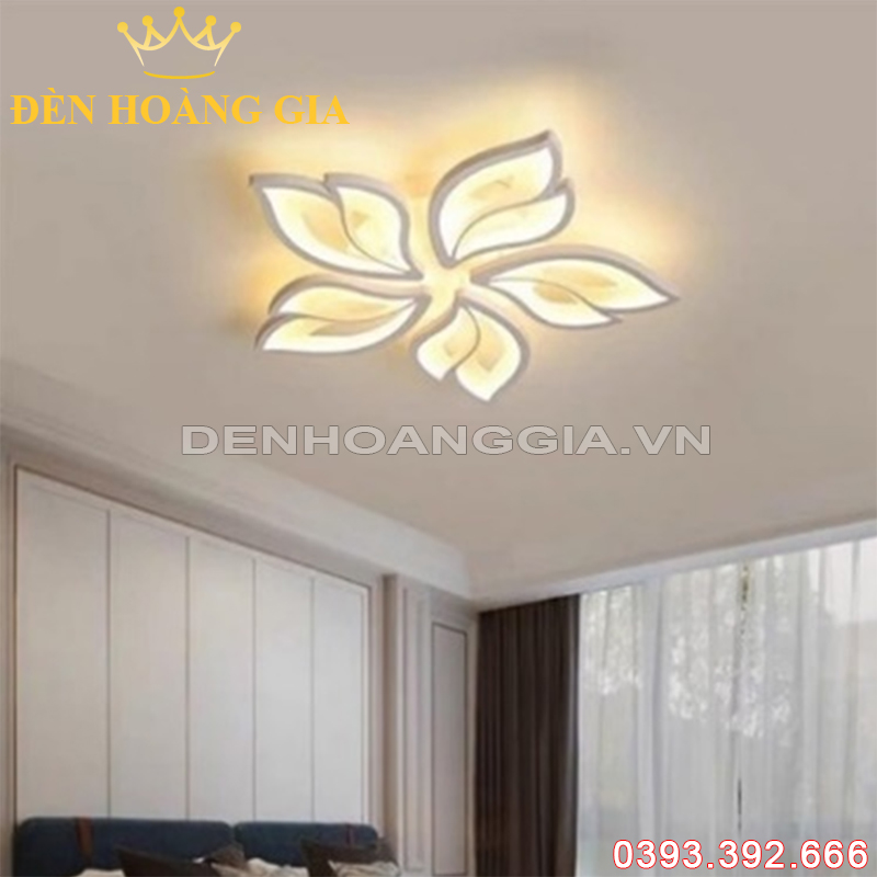 Đèn led mâm mica 5 cánh Rolux-MMC5C2046