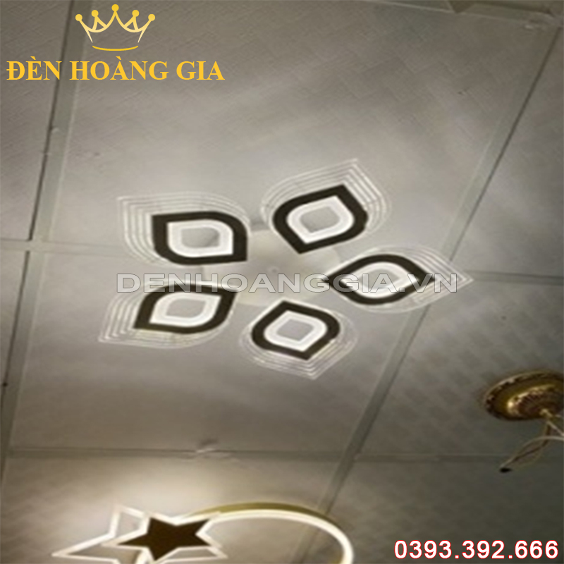 Đèn led mâm mica 5 cánh Rolux-MMC5C2068