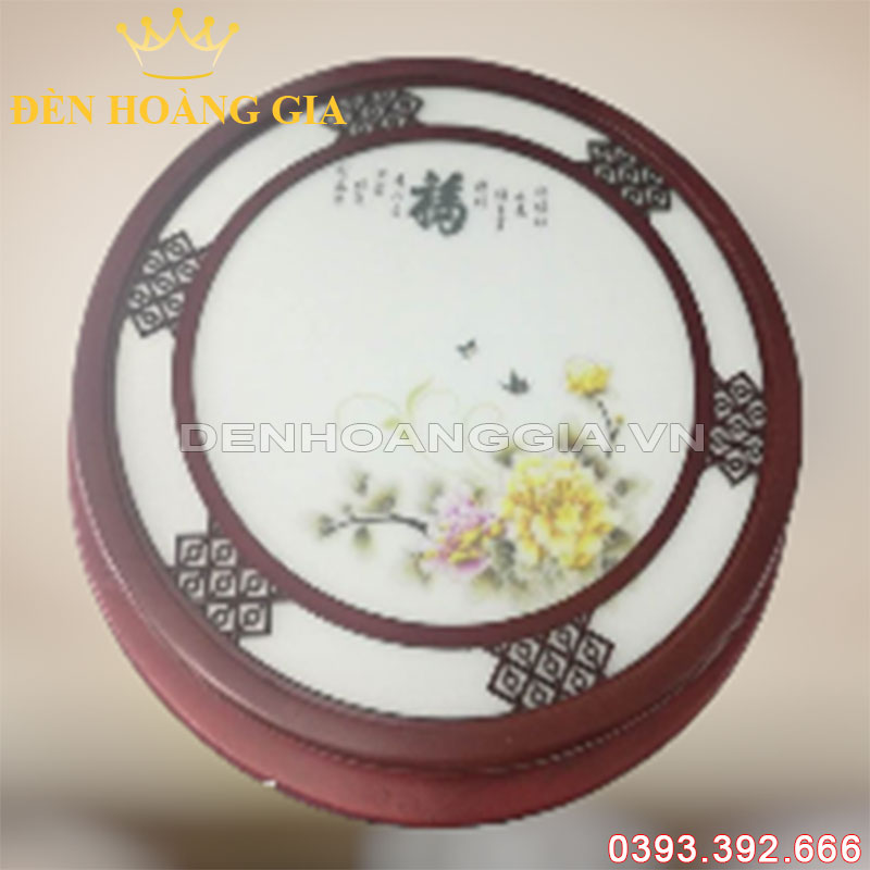 Đèn led mâm ốp trần gỗ Tròn Rolux-DMGMYY003