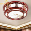 Đèn led mâm ốp trần Tròn gỗ Quế Lâm Rolux-DMGMYY002