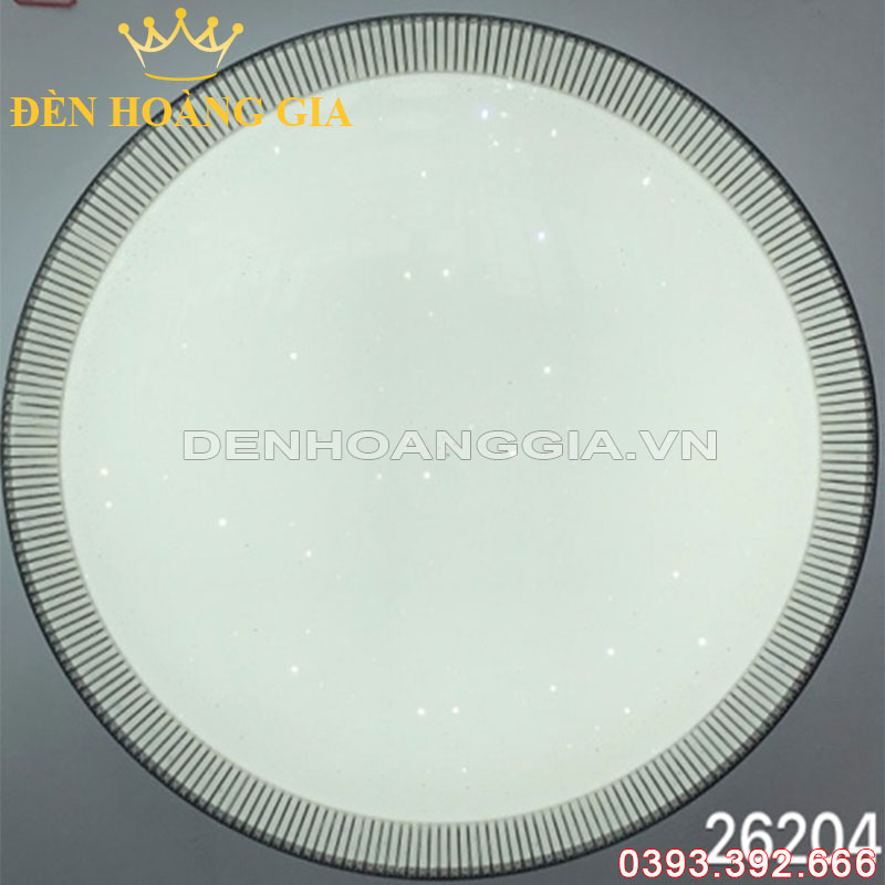 Đèn led mâm ốp trần viền Đen Rolux-DMOTH26204