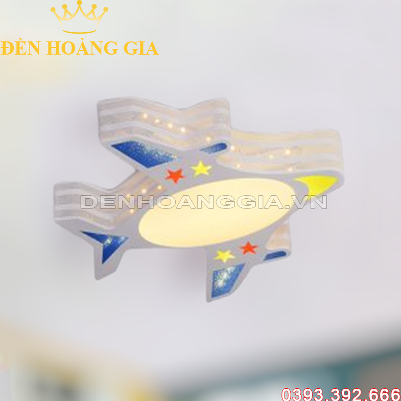 Đèn led ốp trần Hình Máy Bay cho bé Rolux-DOTHMB001