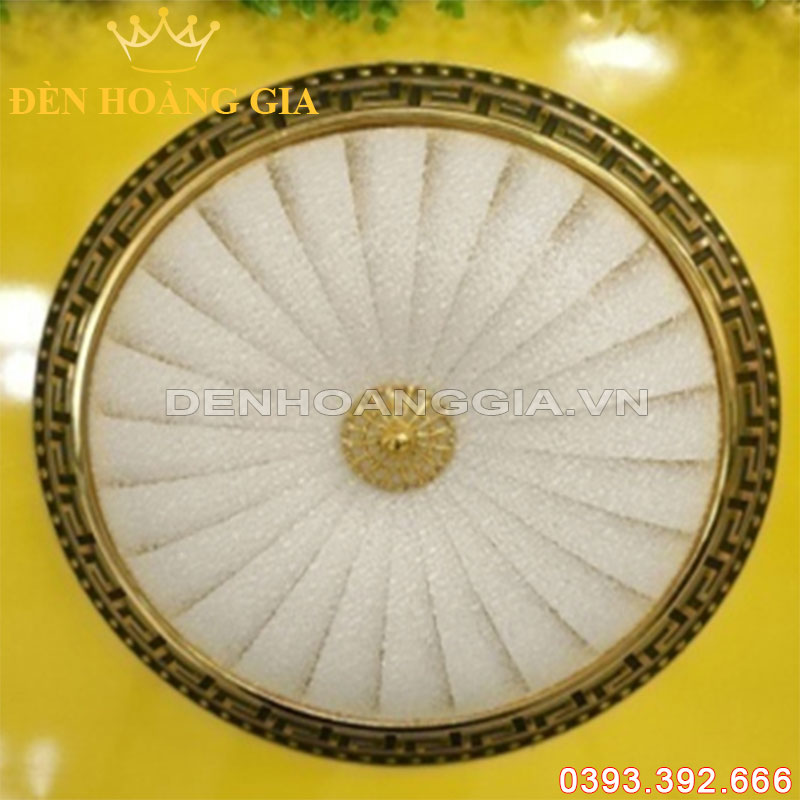 Đèn Led ốp trần tân cổ điển 3 màu Rolux-DOT001