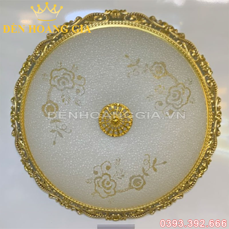 Đèn Led ốp trần tân cổ điển 3 màu Rolux-DOTDC007