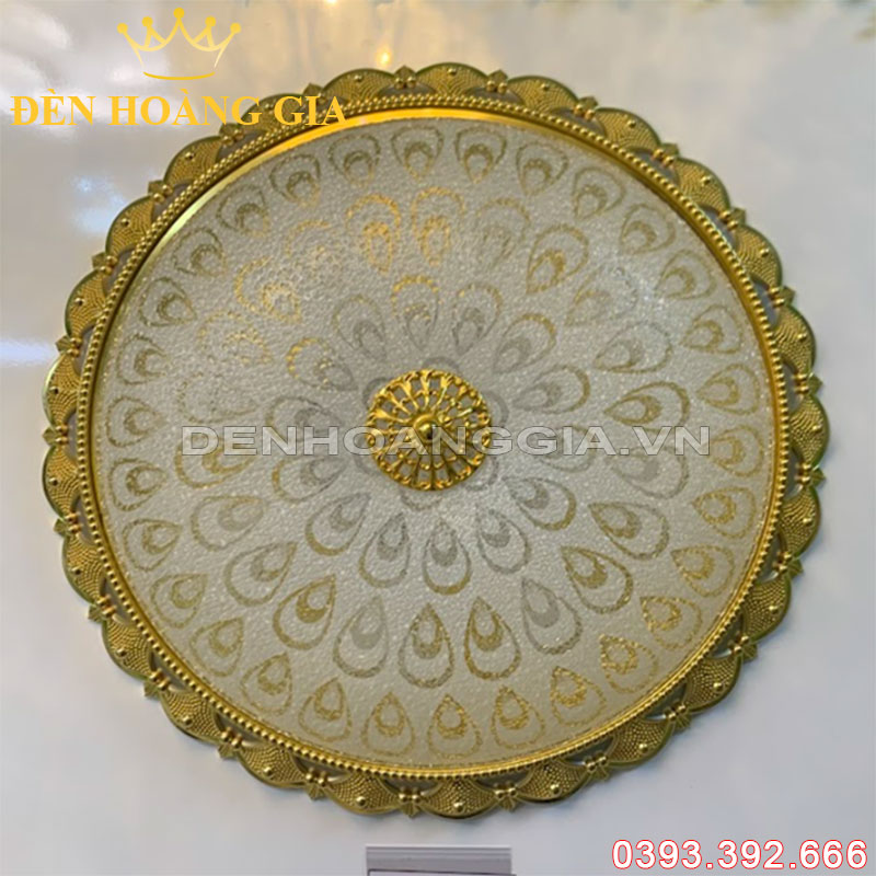 Đèn Led ốp trần tân cổ điển 3 màu Rolux-DOTCDY004